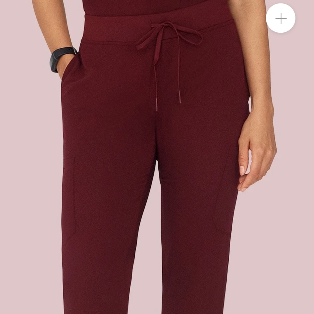 Tall Medium Wine Mandala Jogger Scrubs 9 pockets